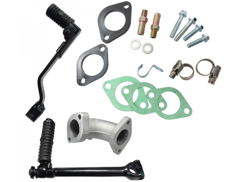 Horizontal engine Moretti 1P62FMK, 170cc 4T, 4-speed manual, black