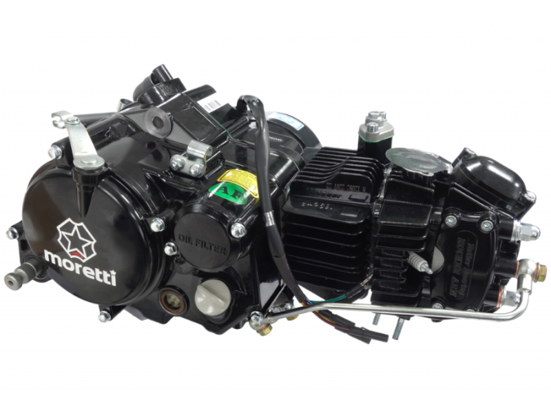 Horizontal engine Moretti 1P62FMK, 170cc 4T, 4-speed manual, black