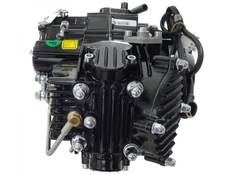 Horizontal engine Moretti 1P60FMJ, 150cc 4T, 4-speed manual, black with starter