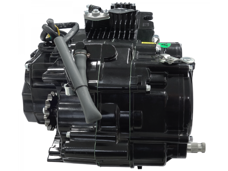 Horizontal engine Moretti 1P60FMJ, 150cc 4T, 4-speed manual, black with starter