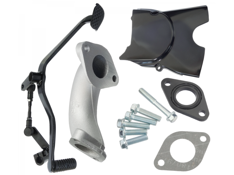 Horizontal engine Moretti 157FMJ, 150cc 4T, 4-speed manual, black