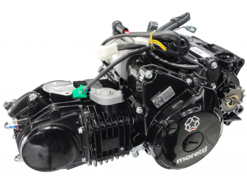 Horizontal engine Moretti 157FMJ, 150cc 4T, 4-speed manual, black