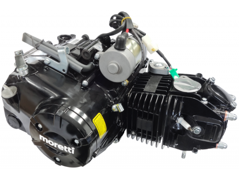 Horizontal engine Moretti 157FMJ, 150cc 4T, 4-speed manual, black