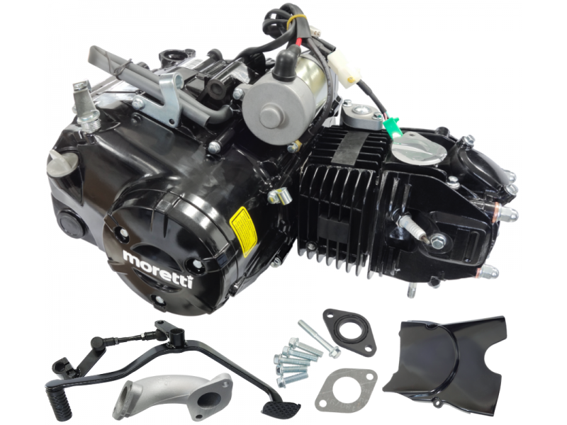 Horizontal engine Moretti 157FMJ, 150cc 4T, 4-speed manual, black