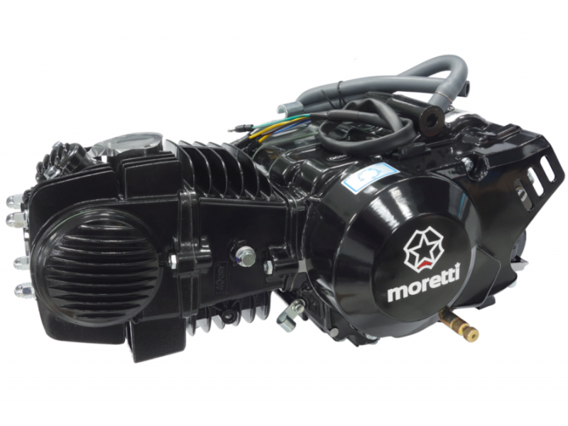 Engine Moretti horizontal 1P56FMJ, 140cc, 4-speed manual, black