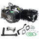 Engine Moretti horizontal 1P56FMJ, 140cc, 4-speed manual, black