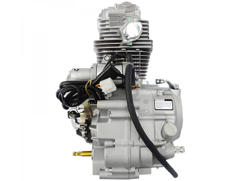 Vertical Moretti engine 250cc 4T, 5-speed manual