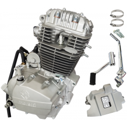 Vertical Moretti engine 250cc 4T, 5-speed manual