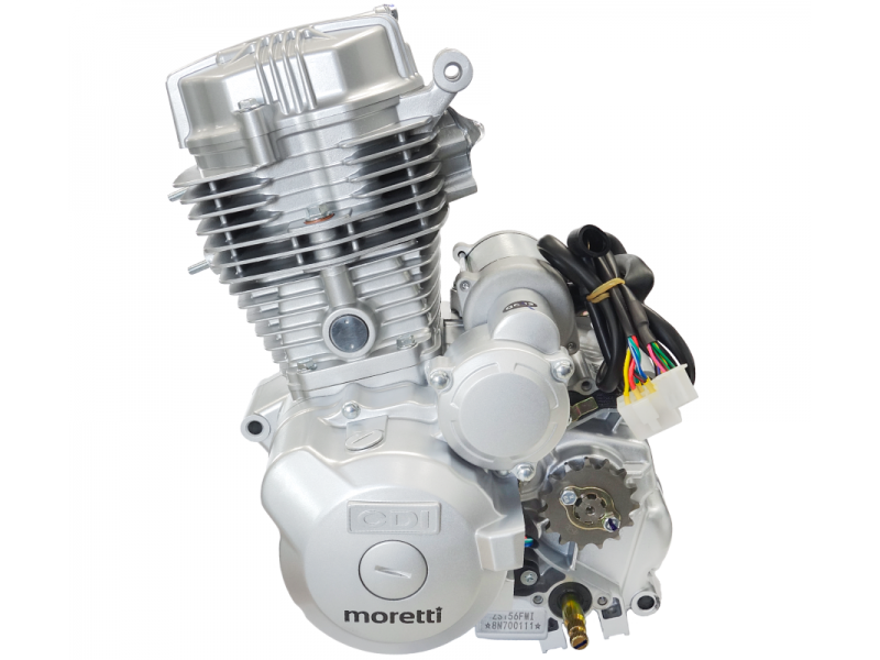 Vertical Moretti engine 156FMI, 125cc 4T, 5-speed manual