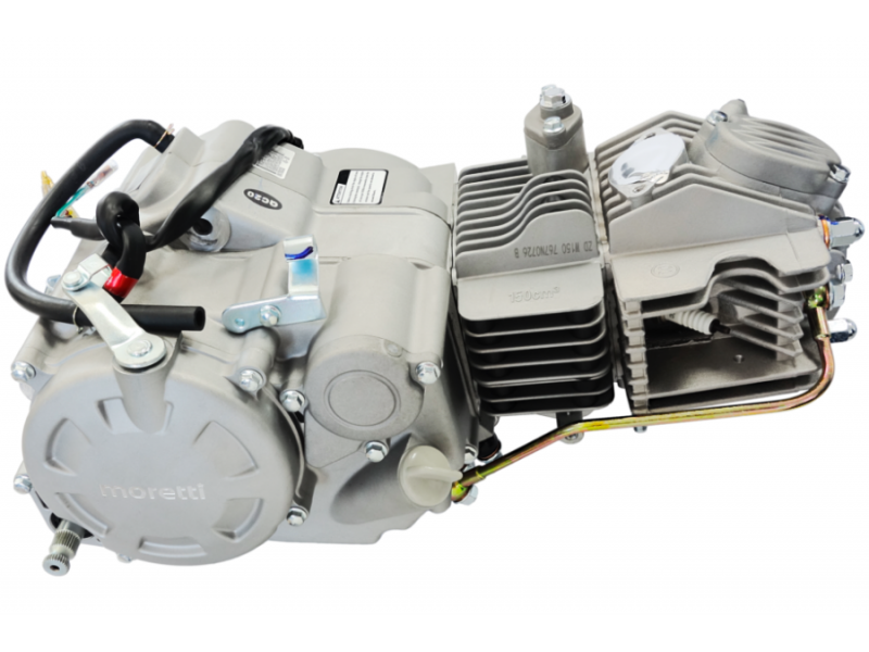 Vertical Moretti engine 1P60YMJ, 150cc 4T, 4-speed manual, set with cooler