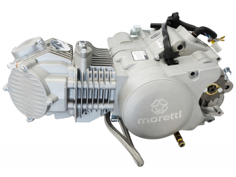 Vertical Moretti engine 1P60YMJ, 150cc 4T, 4-speed manual, set with cooler