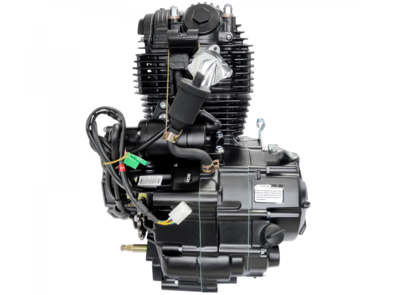 Vertical Moretti engine 250cc, 6-speed manual black