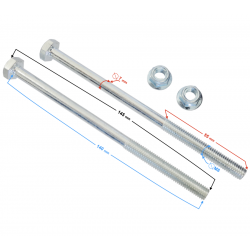 Bolt set (4 pcs.) M8, length 58, nail length 17