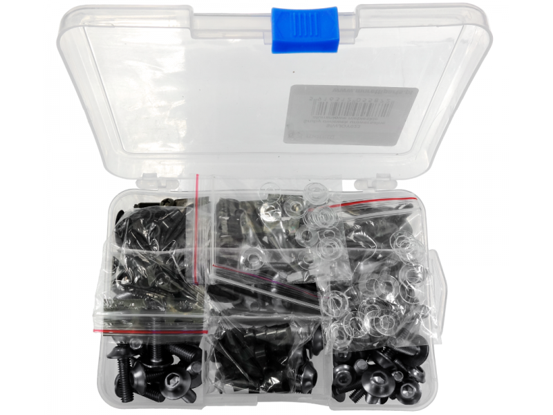 Fairing screws universal aluminium black