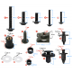 Fairing screws universal aluminium black