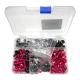 Universal Aluminium Fairing Screws Red