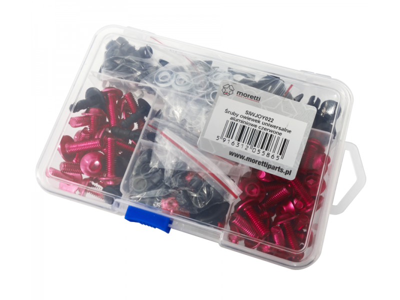 Universal Aluminium Fairing Screws Red