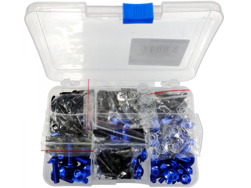 Universal Aluminium Fairing Screws Blue Universal Aluminium Fairing Screws Blue