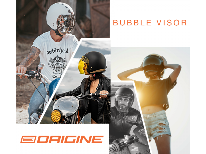 Windshield Origine Primo Bubble Visor Orange Windshield Origine Primo Bubble Visor Orange