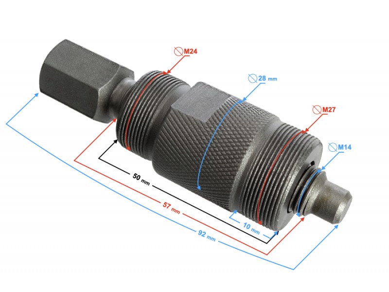 Magnetic wheel puller for 2T/4T moped, both sides