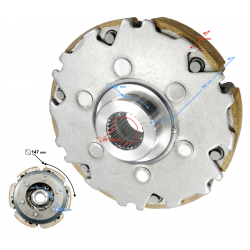(WHOLESALE) Clutch for Hisun Sector 550 (P0040002111A0150)
