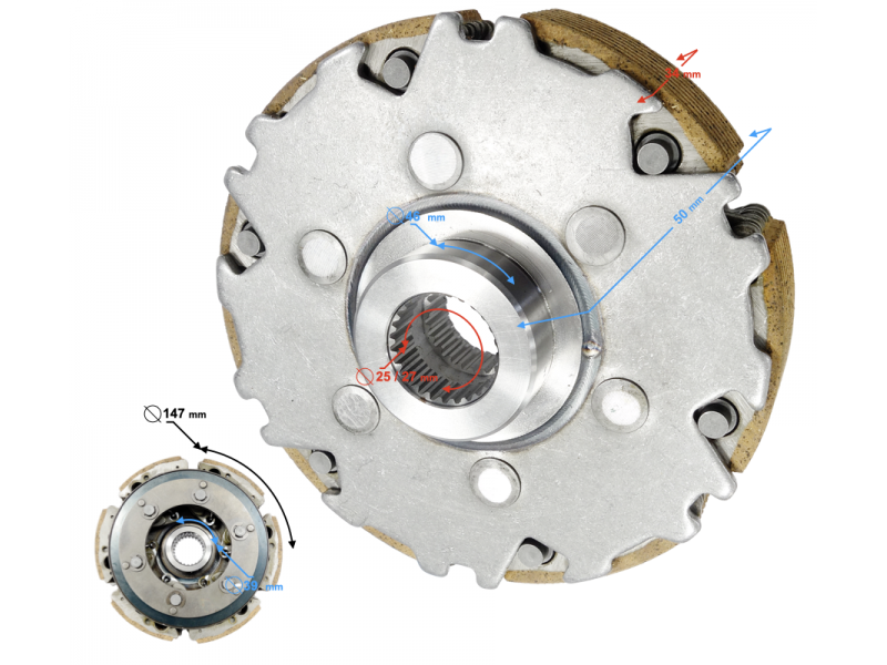 (WHOLESALE) Clutch for Hisun Sector 550 (P0040002111A0150) (WHOLESALE) Clutch for Hisun Sector 550 (P0040002111A0150)