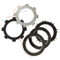 Disc set for ATV 110cc with spacers