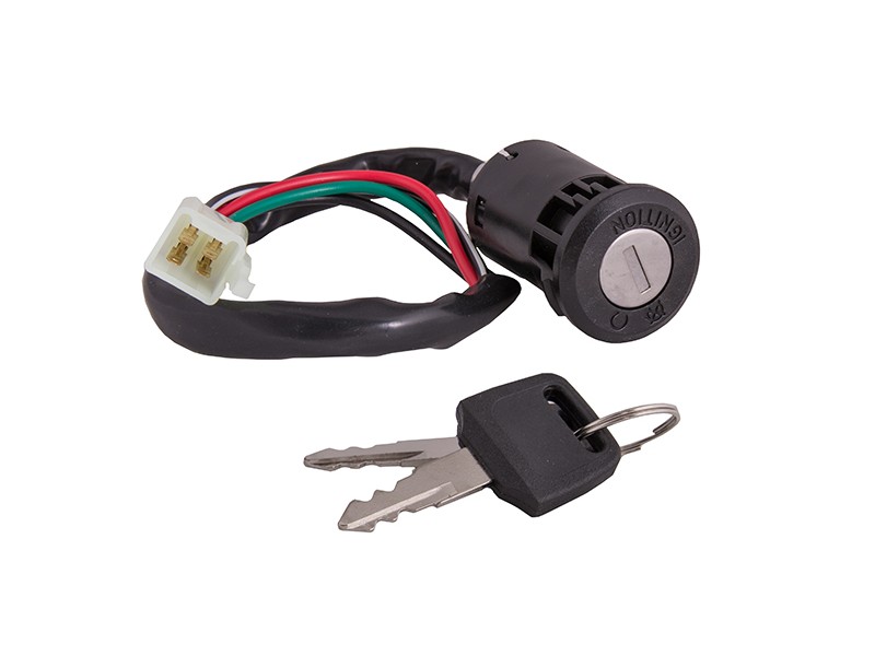 Ignition switch with male end for ATV (4 cables 300mm)