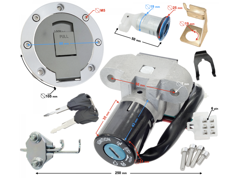 Ignition set Street-R 125