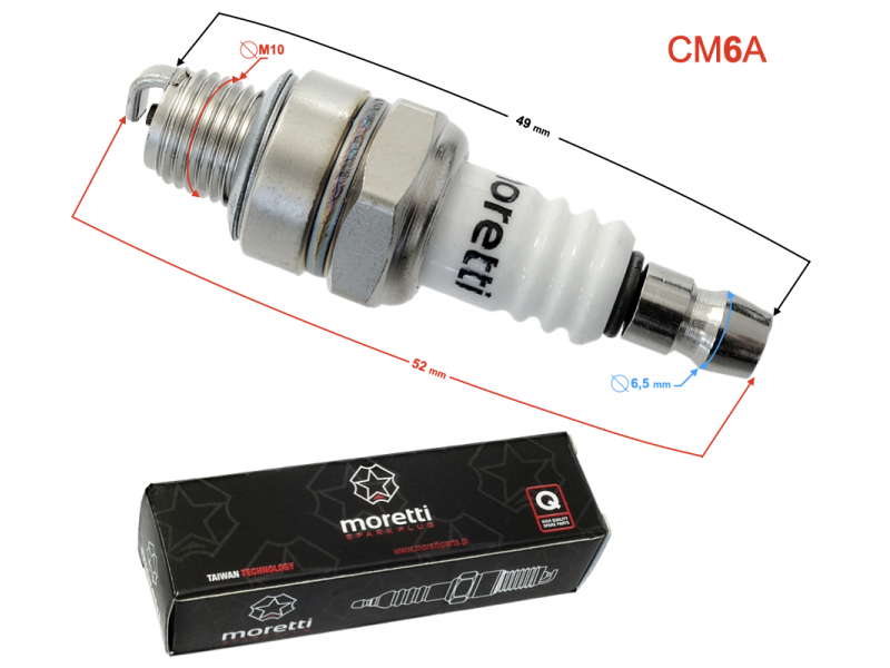 Spark plug CM6A thread 10mm