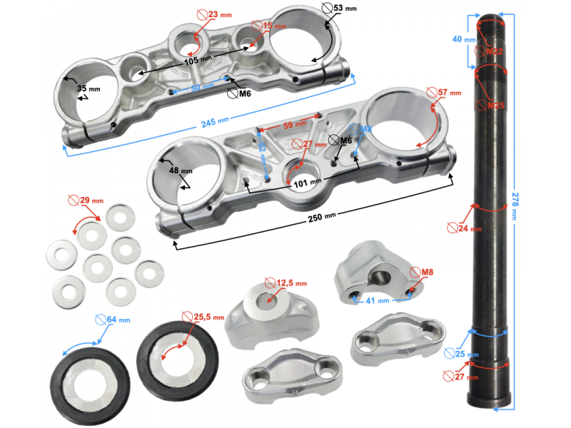 SET JUGURI SI PRINDERI GHIDON BARTON NXT250 L SET JUGURI SI PRINDERI GHIDON BARTON NXT250 L