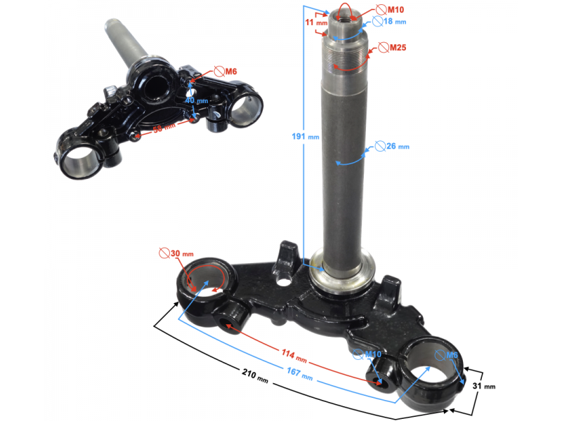 Seatpost for Classic 125 motorcycle