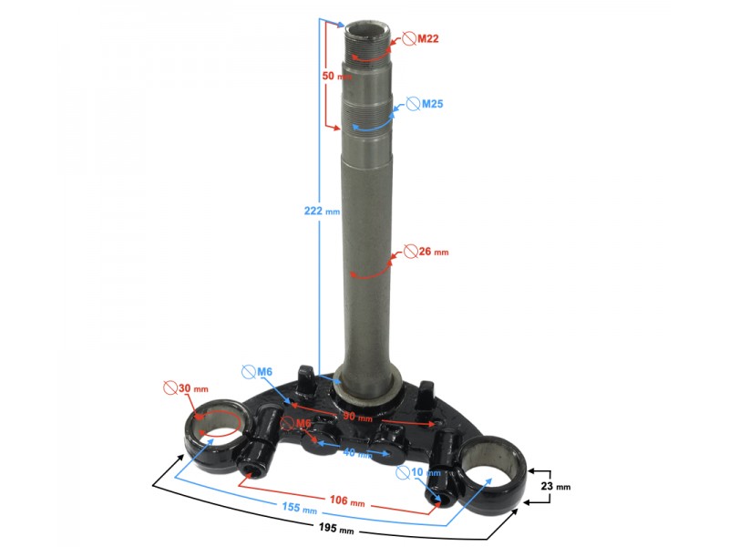 Seatpost for Travel 125 motorcycle