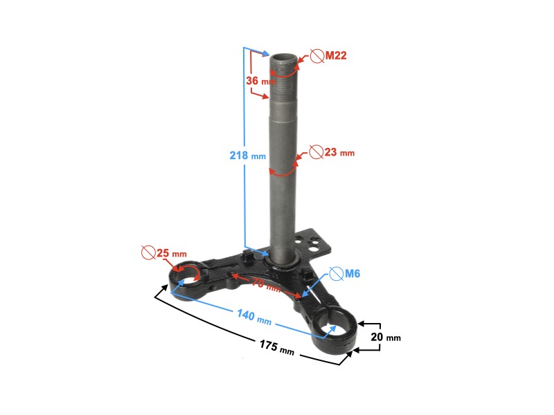 Seatpost for Ranger Classic moped