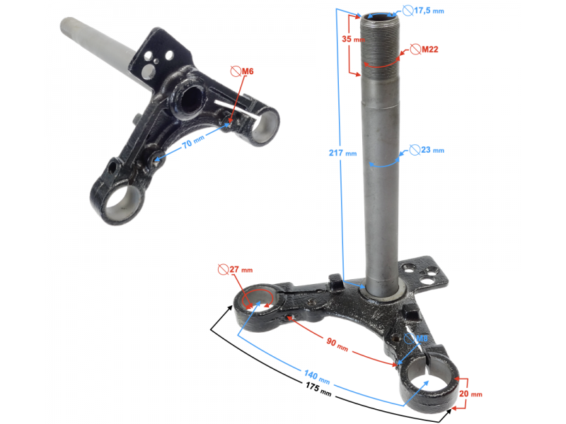Seatpost for Ranger Classic 27mm