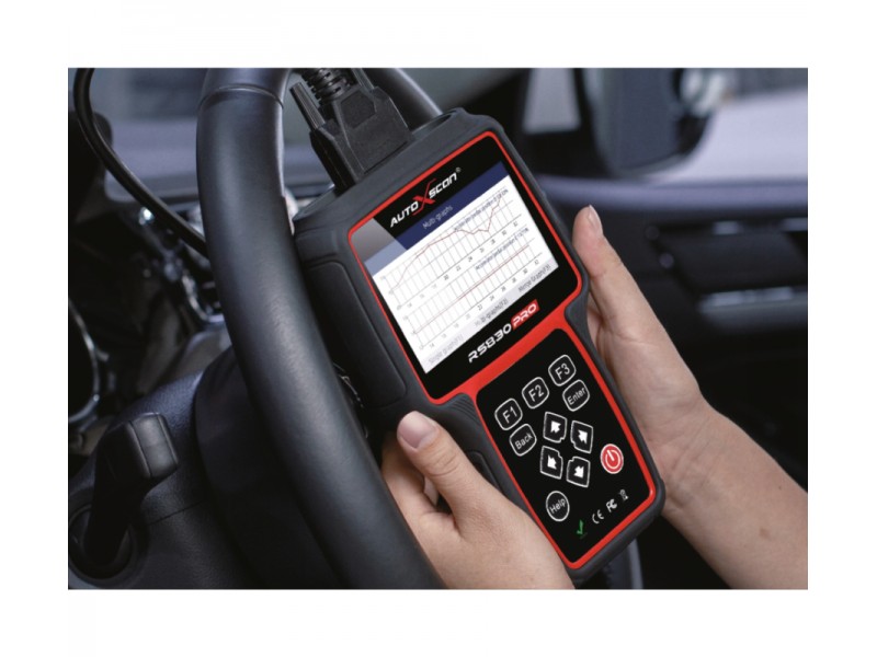 Diagnostic tester AUTOXSCAN RS830PRO + adapter set