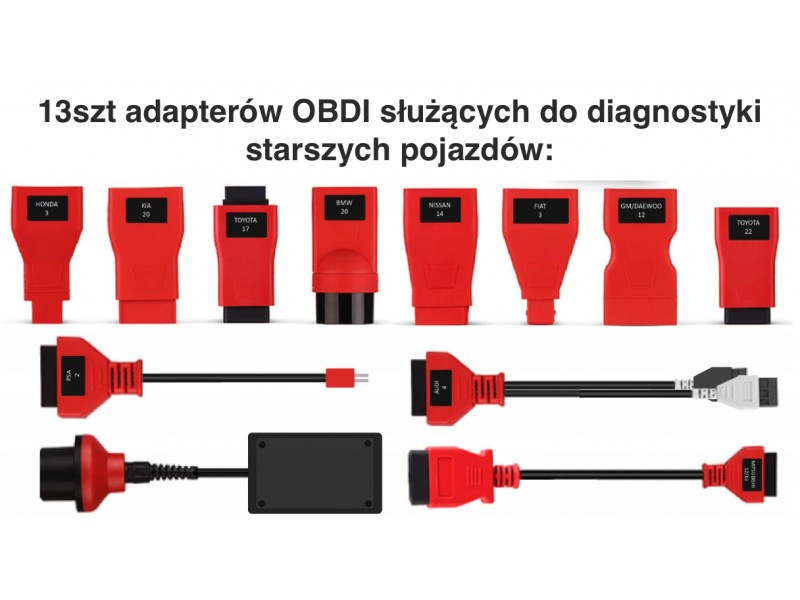 Diagnostic tester AUTOXSCAN RS830PRO + adapter set