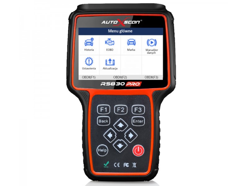 Diagnostic tester AUTOXSCAN RS830PRO + adapter set