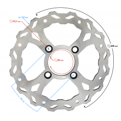 NXT250 Base Front Brake Disc