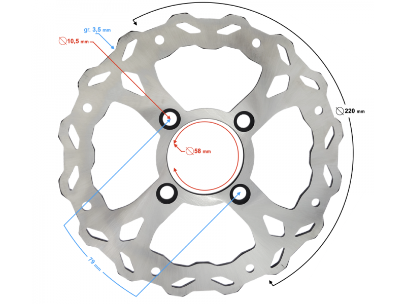 Front brake disk NXT150