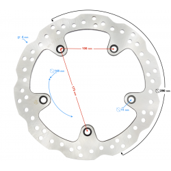Front brake disc Naked 50