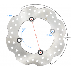 Rear brake disc Naked 50