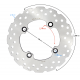 Rear brake disc X-trail 125
