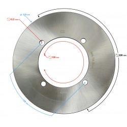 Front brake disc for Tactic 550