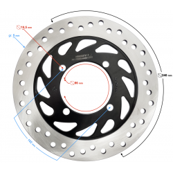 Rear brake disc HISUN Sector 550