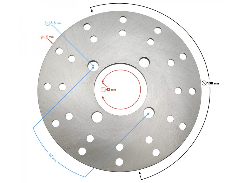 FRont brake disc Pentora