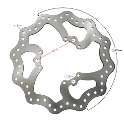 Front brake disc DB250 MZK