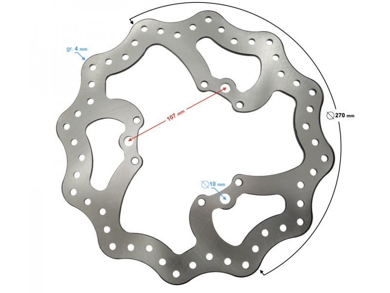 Front brake disc DB250 MZK Front brake disc DB250 MZK