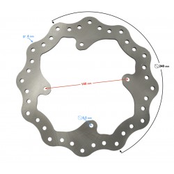 Rear brake disc DB250 MZK