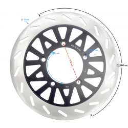 Front brake disc Stratos 125